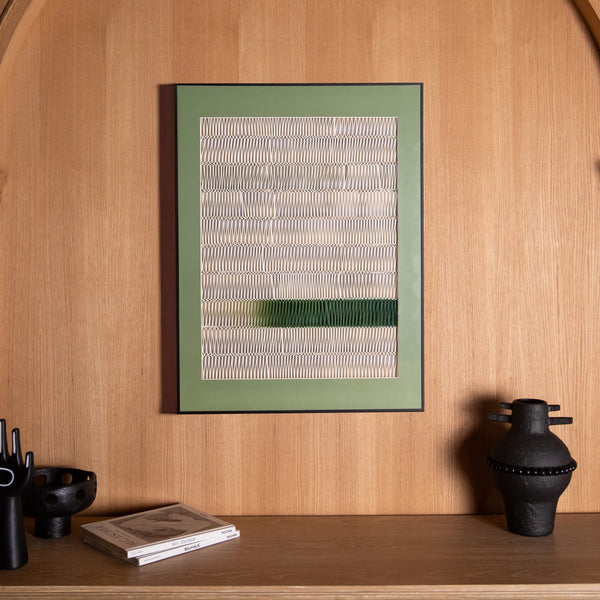 Olive Abstract Wall Art