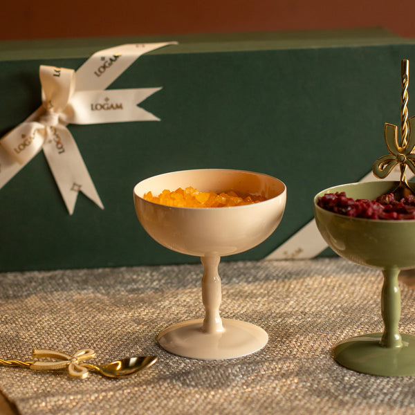Bow Ice Cream Bowl Set (White) (8752505127074)