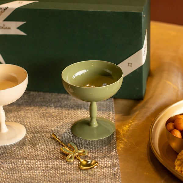 Bow Ice Cream Bowl Set (Green) (8752505520290)