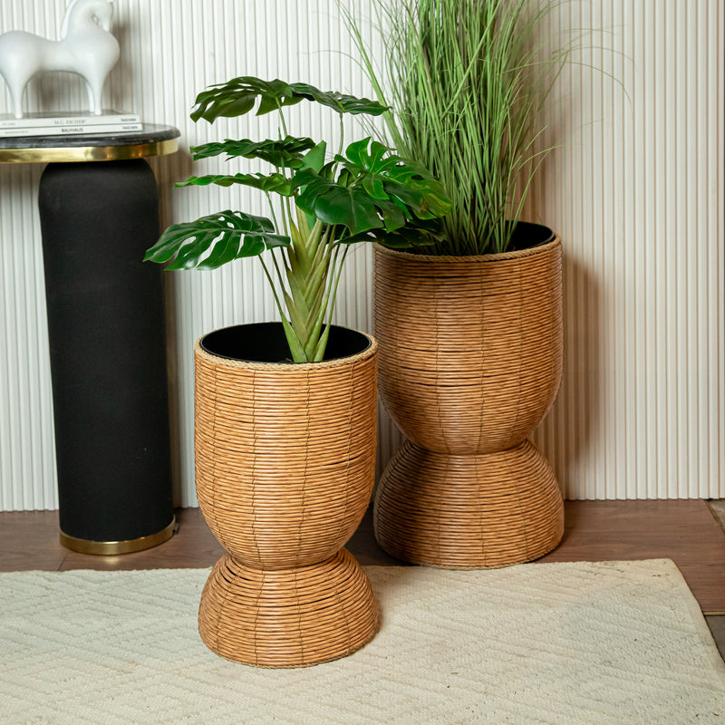 Rattan Planter Set of 2 (8494721859746)