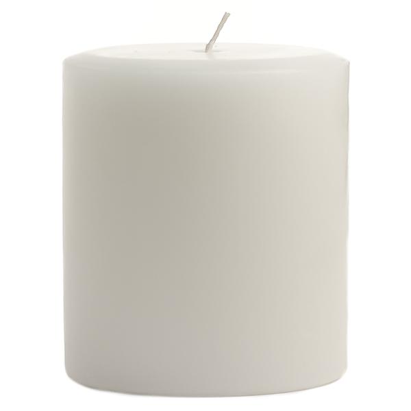 3" x 3" White Pillar Candle (6696586051746)