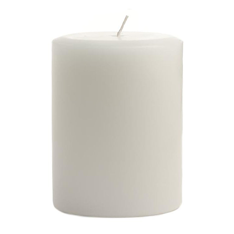3" x 4" White Pillar Candle (7159360225442)